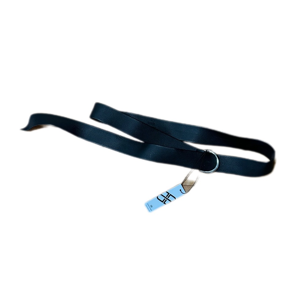 NWT Below the Belt Black D-Ring Faux Leather Belt